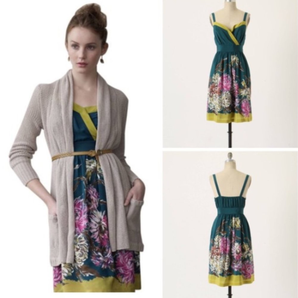 NWT Anthropologie Maeve Impressionist Dress Sz 4